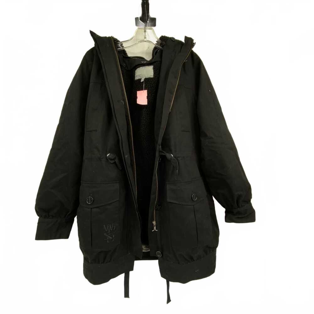 Wesc Black Belted Coat | Cotton-Polyester, Regular L